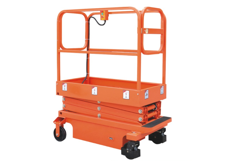 小型剪叉式半电动升降平台 - 电动叉车维修_中力叉车销售_手动液压